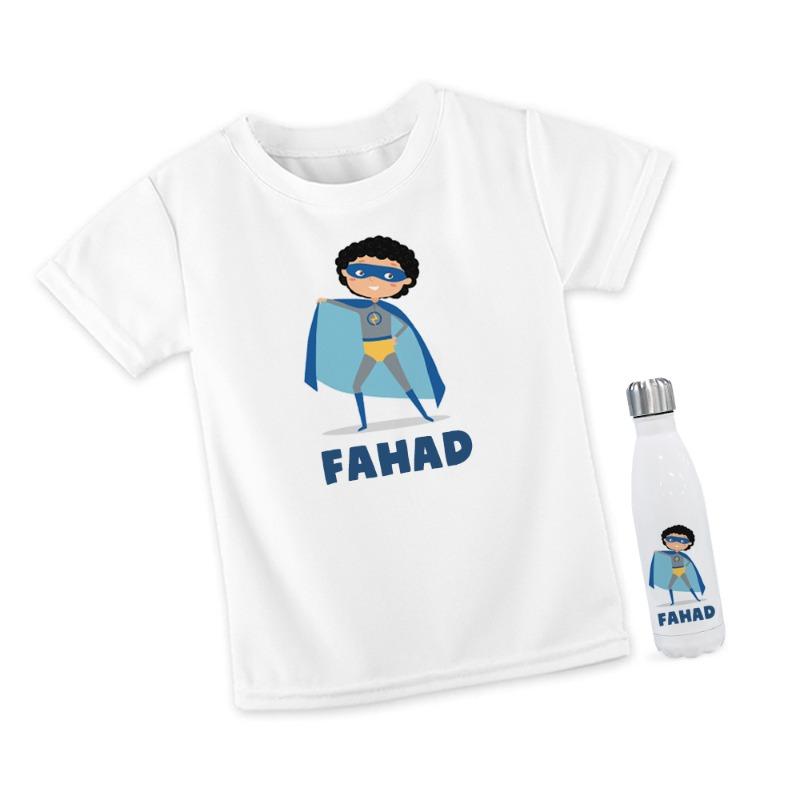 سوبر بوي - تي شيرت وزجاجة فولاذية