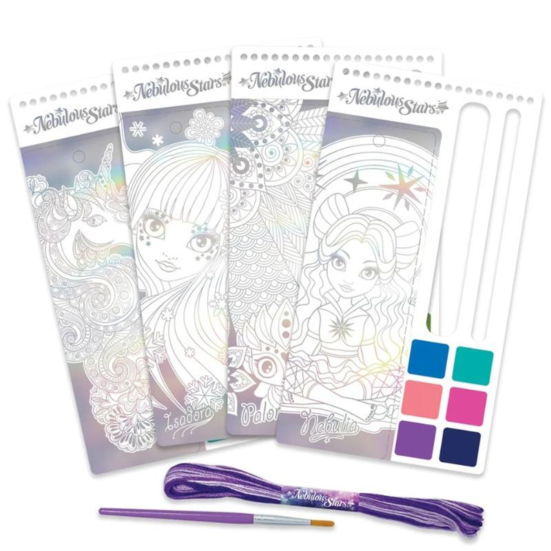 Nebulous Stars Watercolor Bookmarks Set