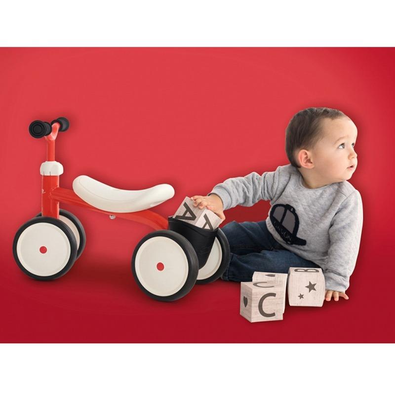 سموبي - دراجة روكي 4 عجلات للأطفال - لون أحمر