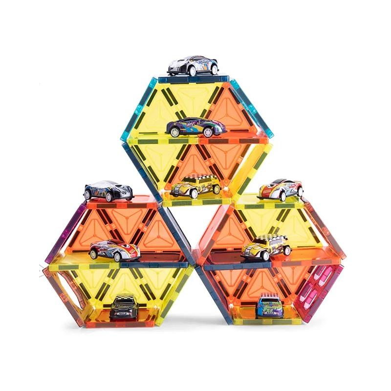 مجموعة قطع البناء المغناطيسي 66 قطعة