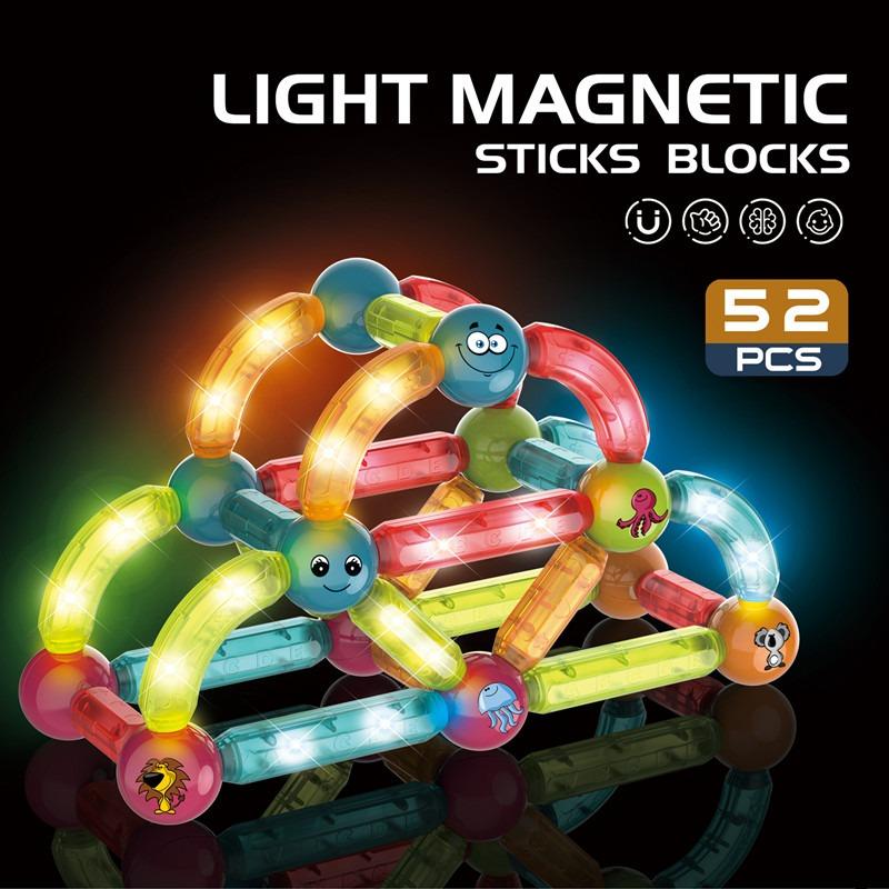 Dige Light Magnetic Stick Blocks - 52pcs