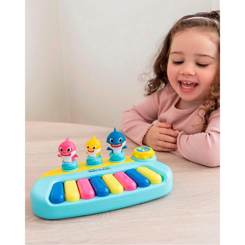 Baby Shark Character Keyboard - Blue