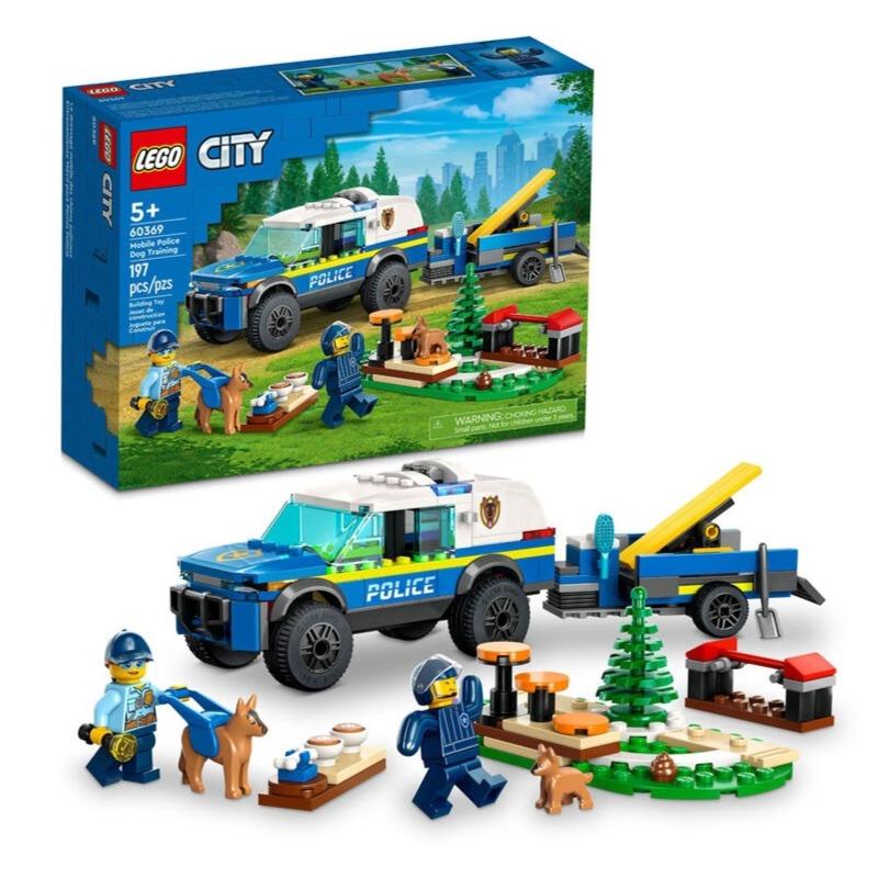 LEGO City Mobile Police Dog Training Building Toy Set - 197 Pcs