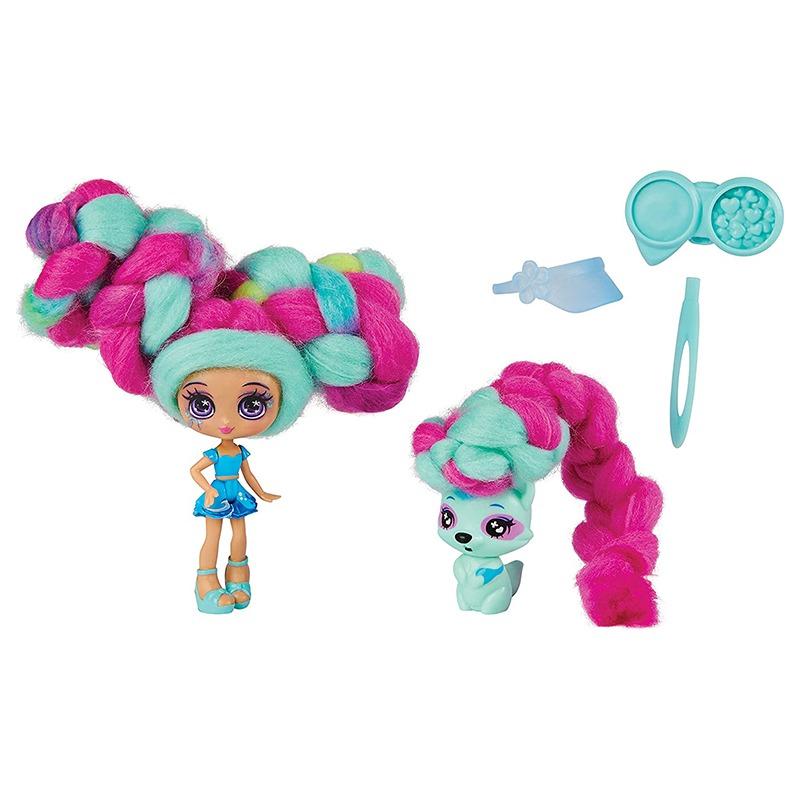 Candylocks Pack Scented Collectible Doll And Pet with Accessories