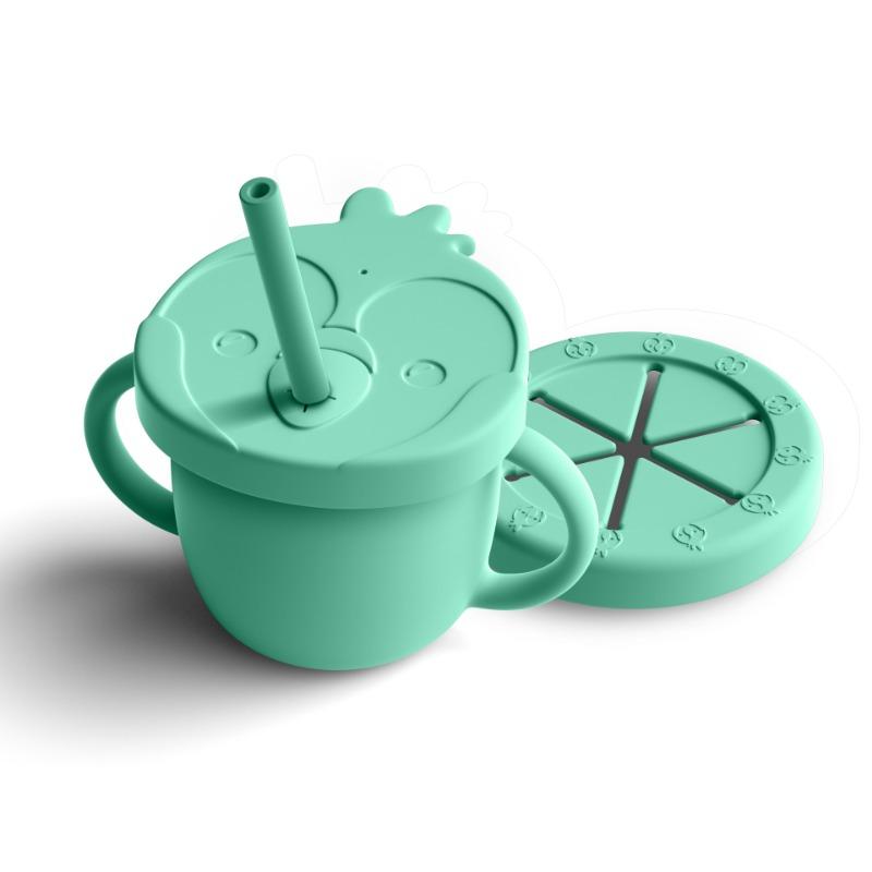 Bimbly Silicone Baby Straw Cup Set 4 Pcs Green