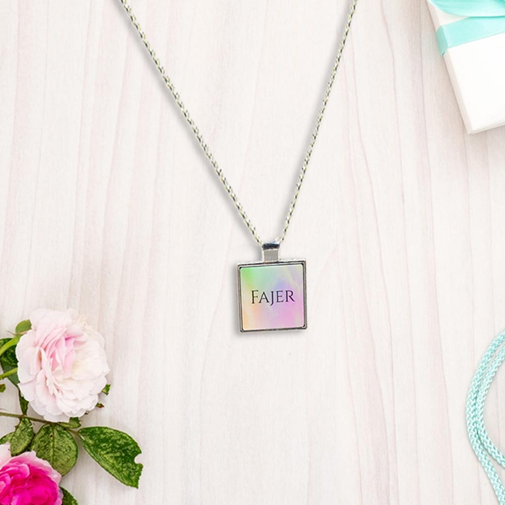 Rainbow - Square Pendant