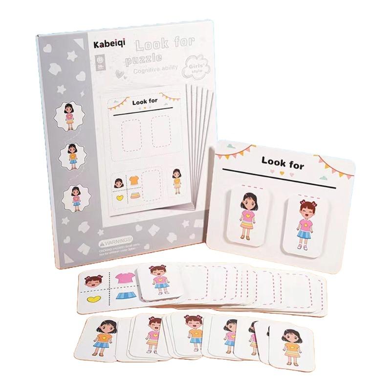 Educational Book Puzzle And Art Shape Matching - Girls