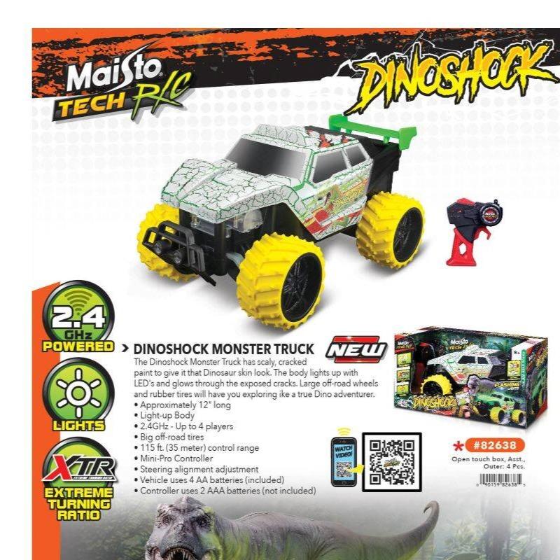 MAISTO Dinoshock Monster Truck 1:16 RC Pink Slips Edition Die-Cast Car