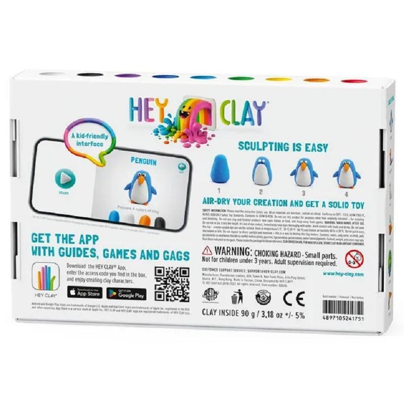 Hey Clay DIY Birds Plastic Modelling Air Dry Clay Kit - 6pcs