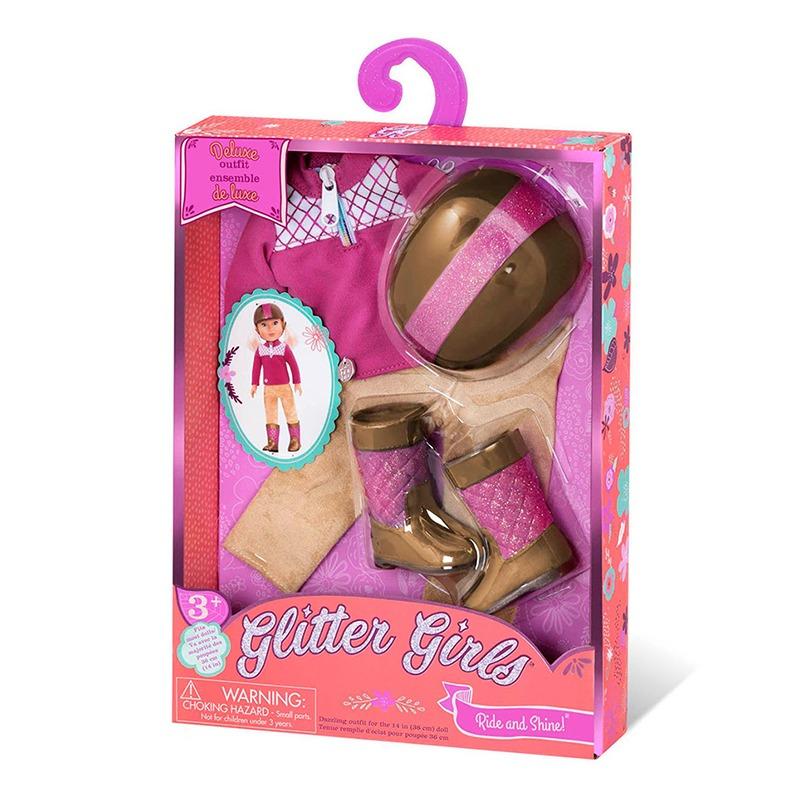 جليتر جيرلز - ملابس رايد اند شاين الفروسية للدمي 14 إنش