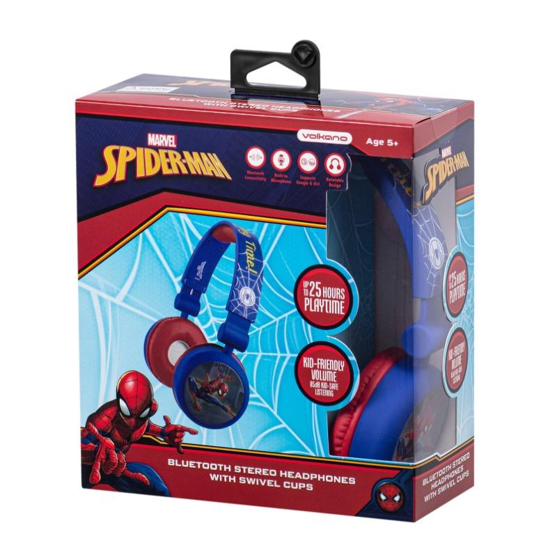 Volkano Marvel Spider-Man Bluetooth Headphones With Swivel Cups