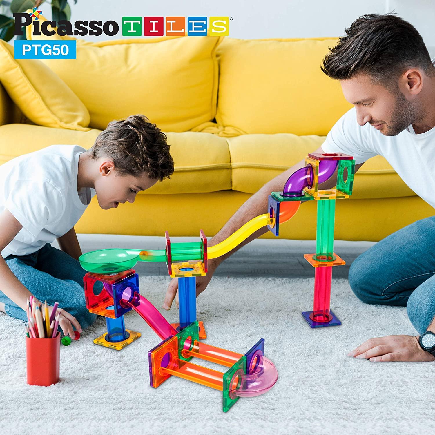Picasso 50pcs Magnetic Marble Run Set