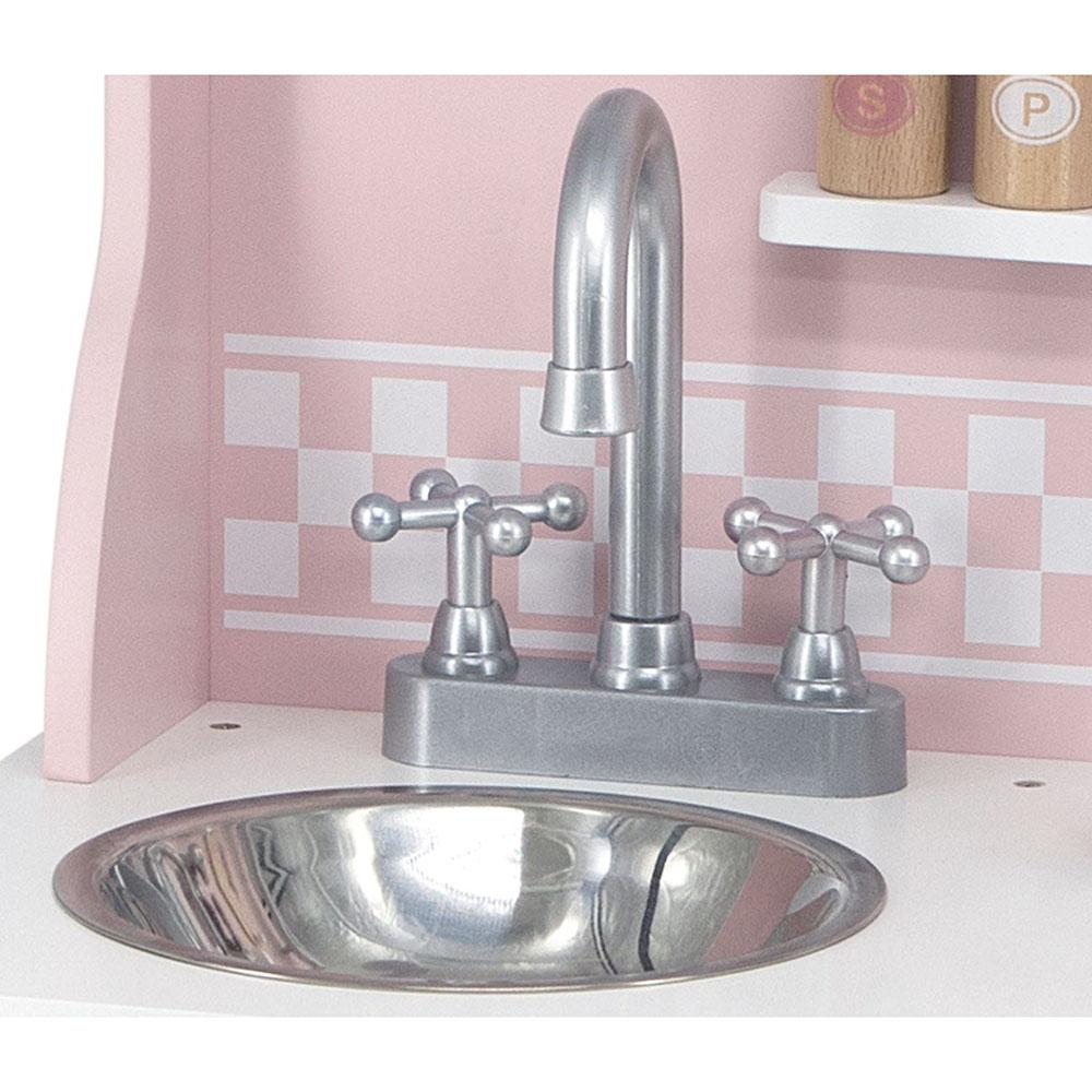 Viga Pink Wooden Kitchen with Accessories