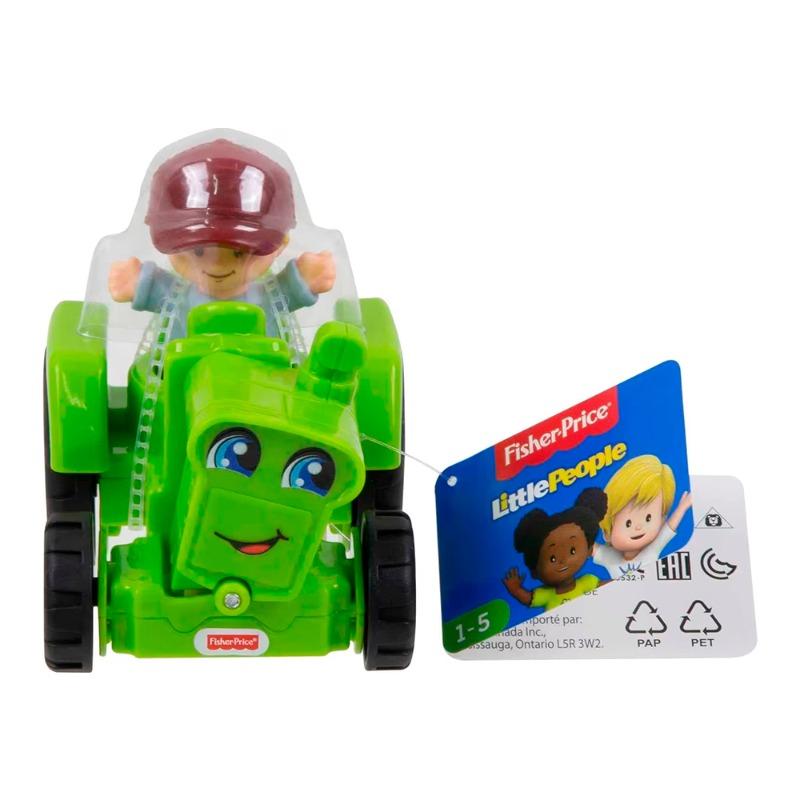 Fisher Price Little People City Small Harvester Tractor With Figure