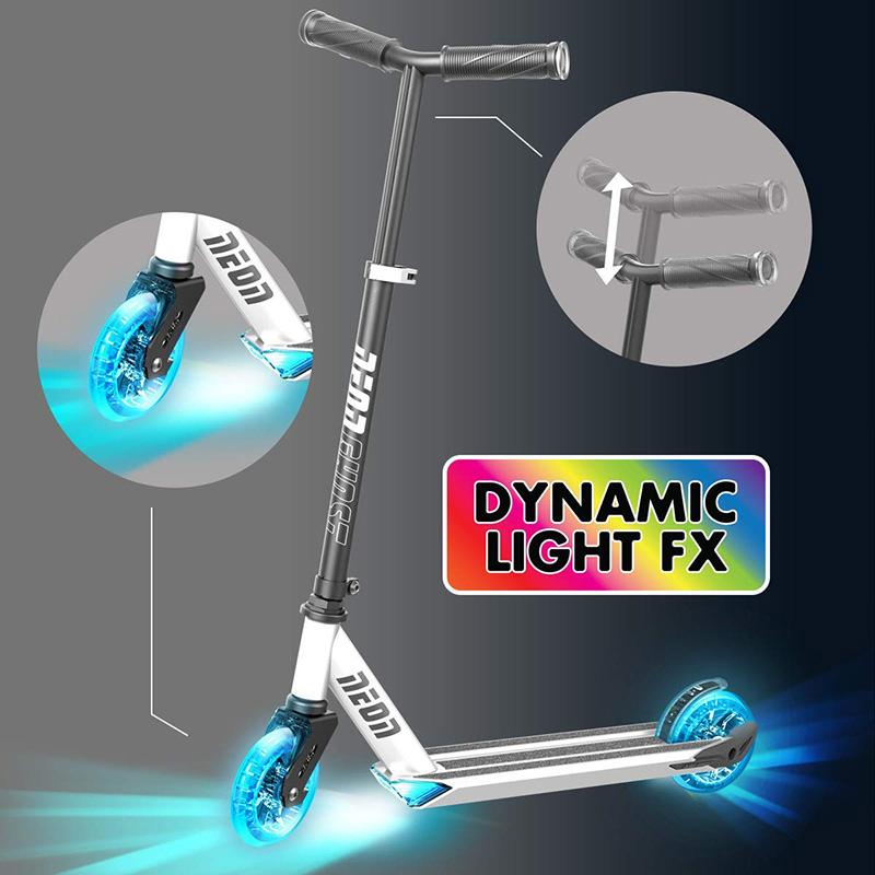 نيون جوست - سكوتر مع عجلات LED مضيئة