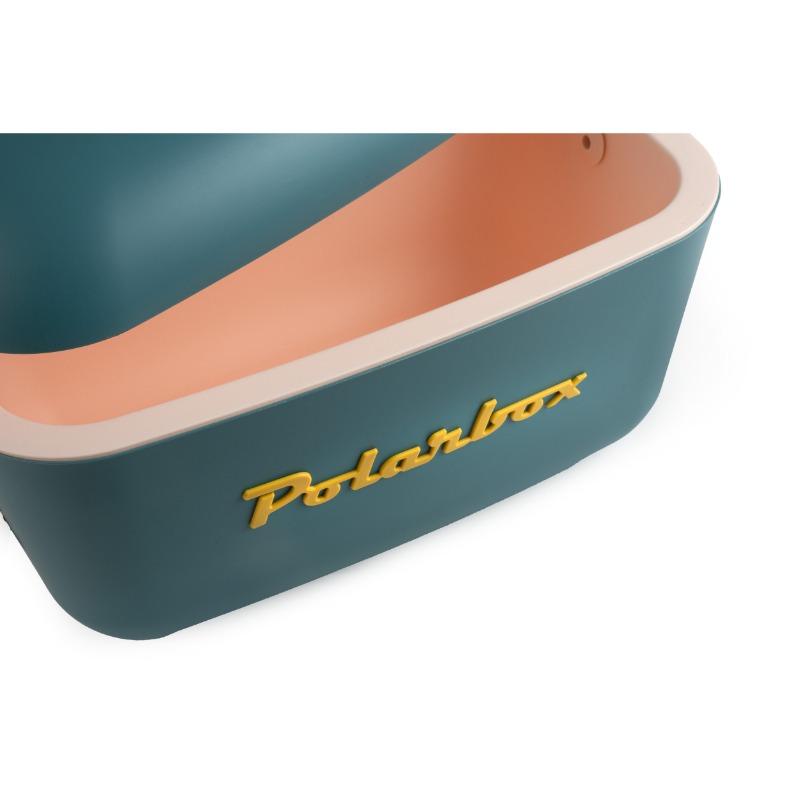 Polarbox Retro Classic Cooler Box – Marine/Mustard – 20L