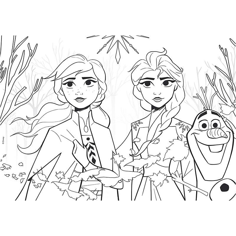 Lisciani Disney Frozen 2 Double Face Puzzle Maxi Floor - 60 Pcs