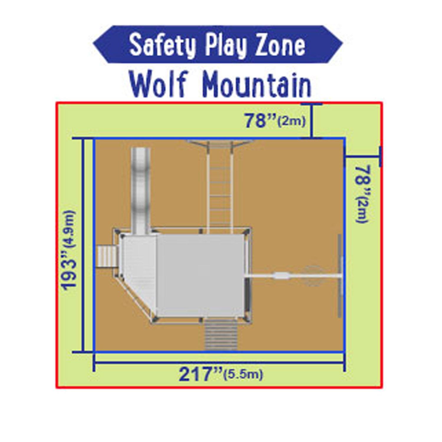 ليتل تايكس - مركز مغامرات وولف ماونتن الخشبي (5.6x4.5x3.4متر)