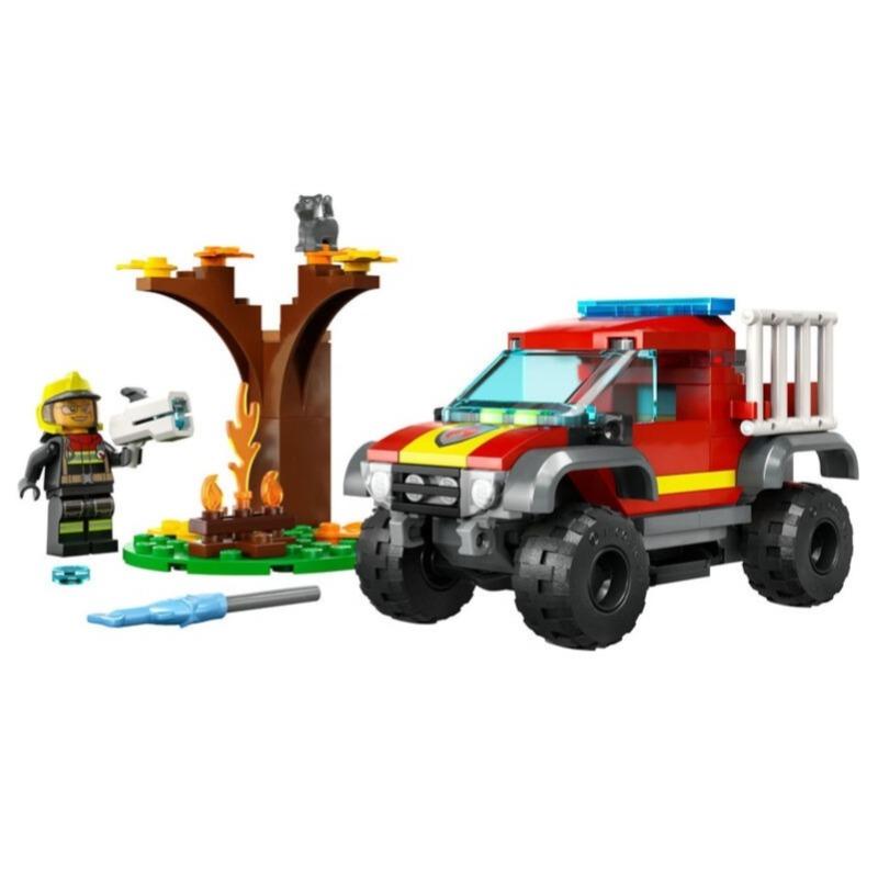 LEGO City Fire Engine Rescue Building Toy Set - 97 Pcs