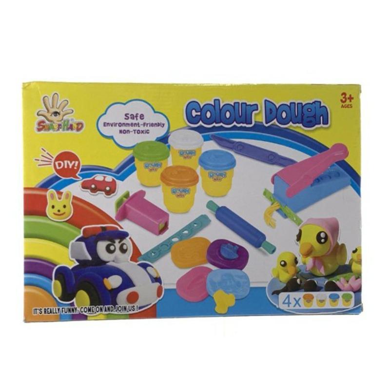 مجموعة العجين الملونة الممتعة