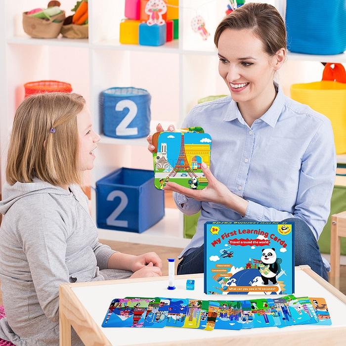 بطاقات التعلم الأولى الخاصة بي مسابقة ترفيهية - السفر حول العالم