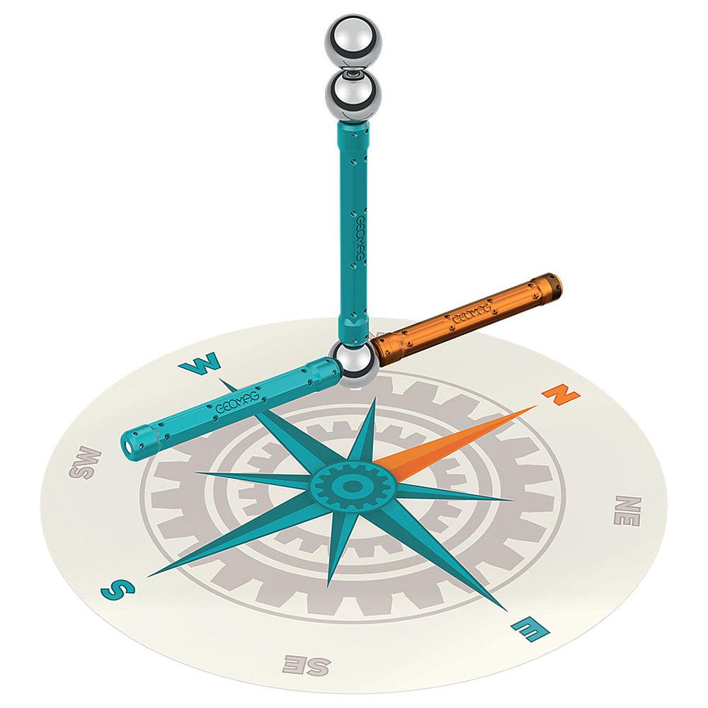 جيوماج - مجموعة بناء البوصلة المغناطيسية الميكانيكية - 35 قطعة