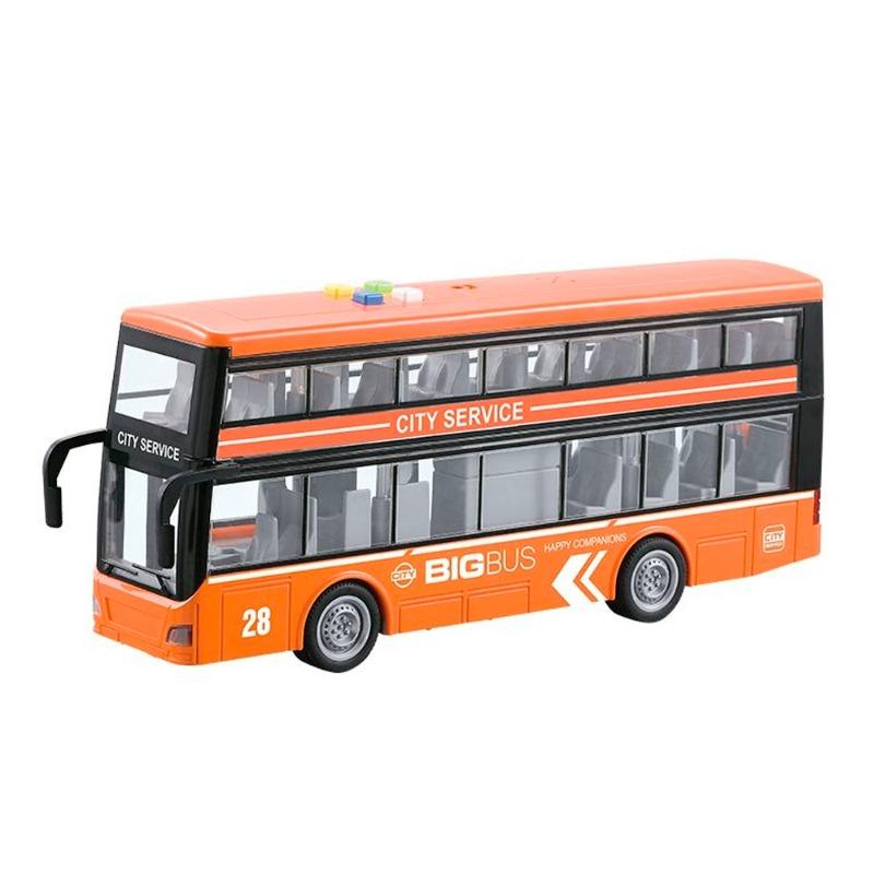 ويني - حافلة ذات الطابقين مع الضوء والصوت لون برتقالي