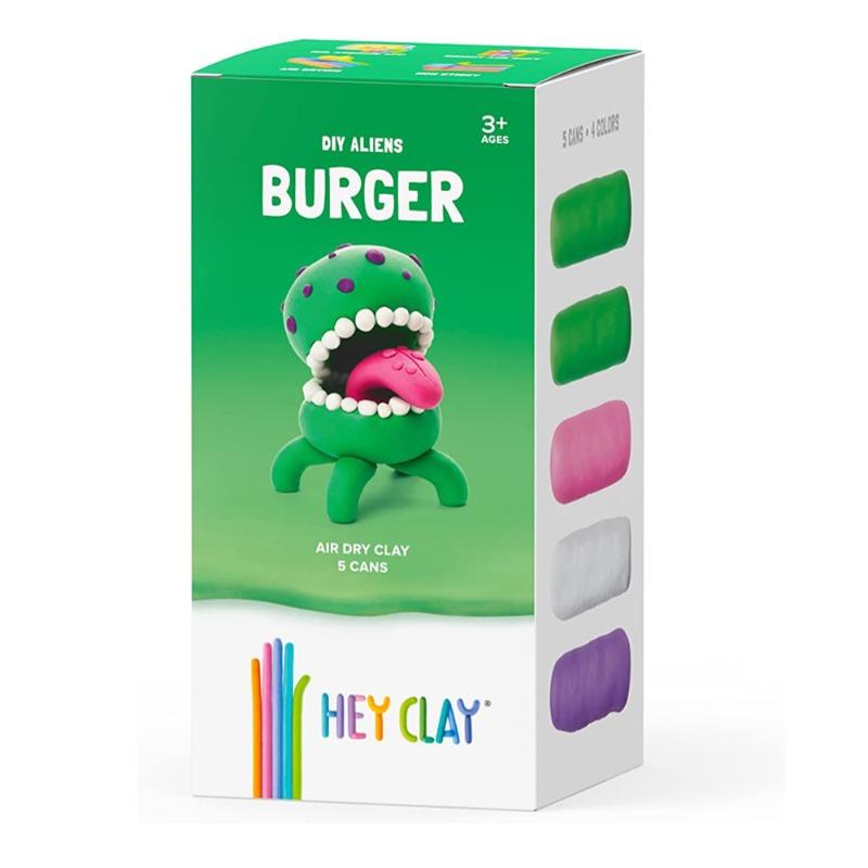 Hey Clay Plasticine Colorful Air Dry Clay - Burger