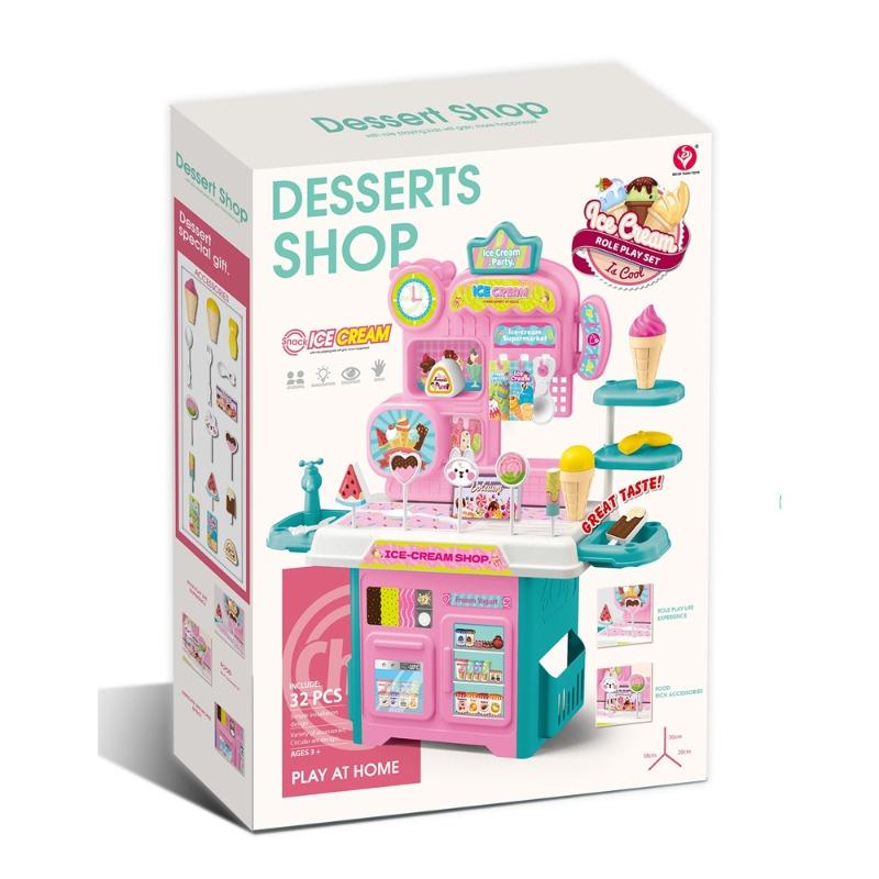 طقم محل حلويات وآيس كريم 32 قطعة