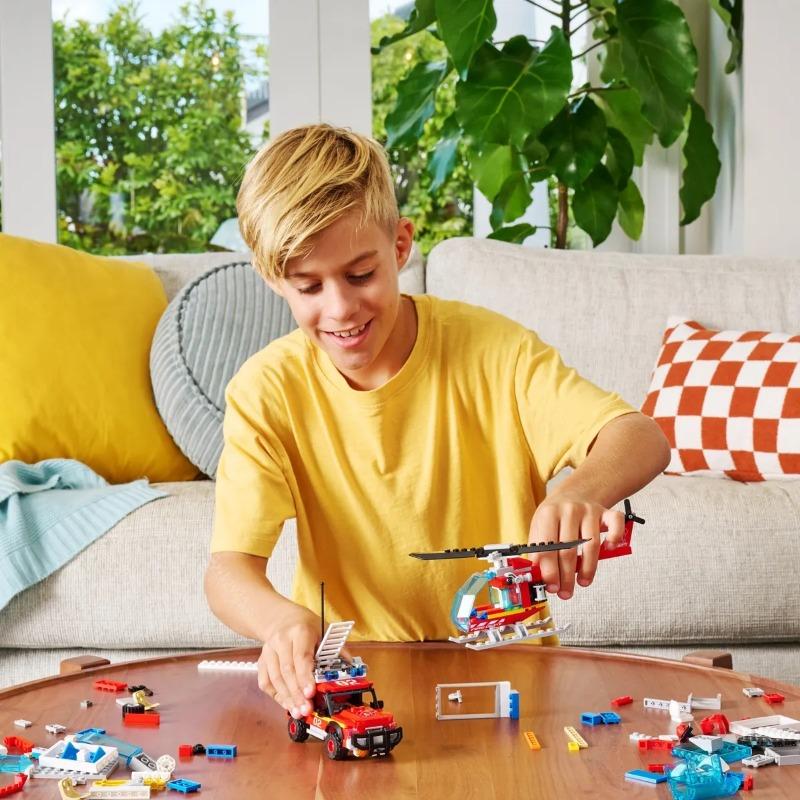 MAX City Brick Box Fire Station Playset