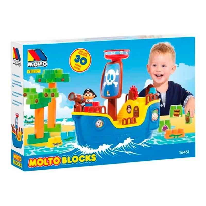 مولتو - مجموعة تركيب سفينة القراصنة 30 قطعة