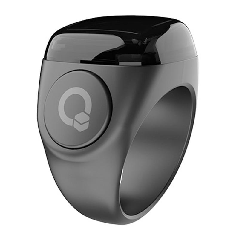 أي قبلة - خاتم نور للأذكار مقاس 18 ملم لون أسود