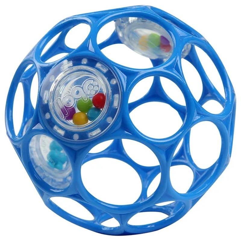 Bright Starts Oball Rattle Easy Grasp Toy - Blue