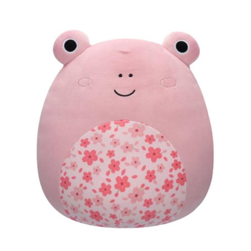 Squishmallows Plush Kline Pink Frog Sakura Flower Belly Plush Toy 12 Inch