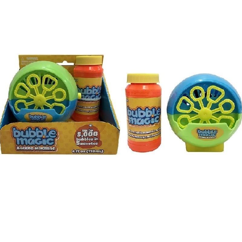 آلة إطلاق الفقاعات بلون أزرق وأخضر