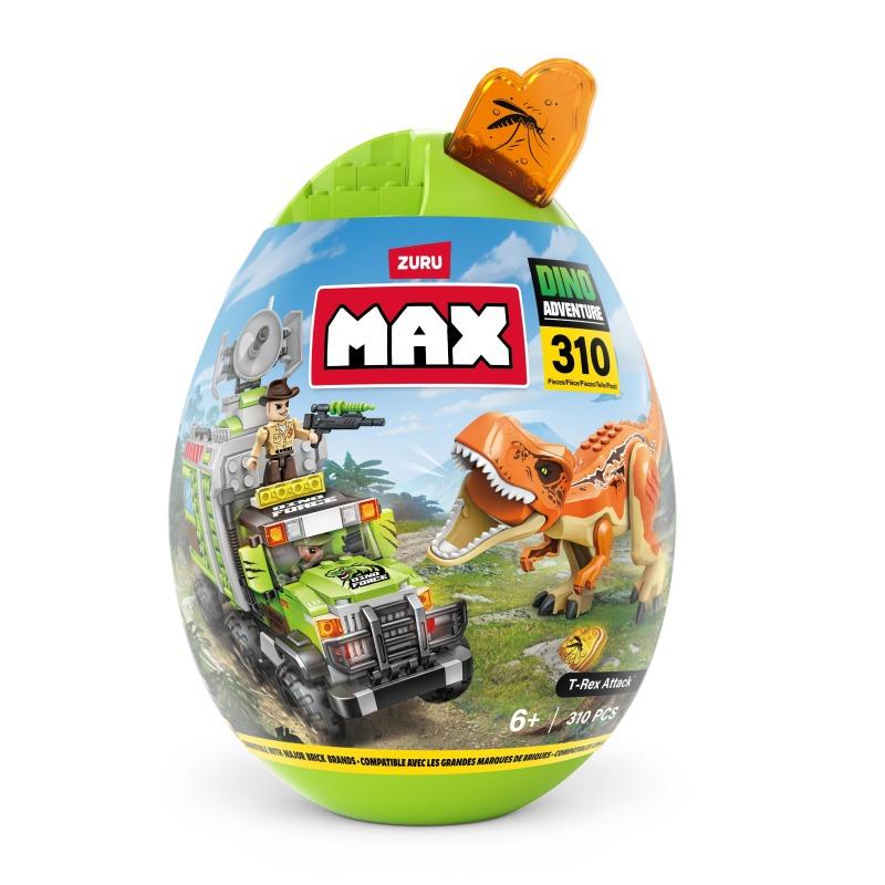 ماكس - مجموعة بناء دينو أدفينتشر تي ريكس أتاك - 304 قطعة