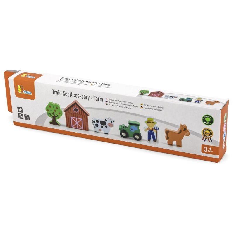 VIGA Train Set Accessories - Farm