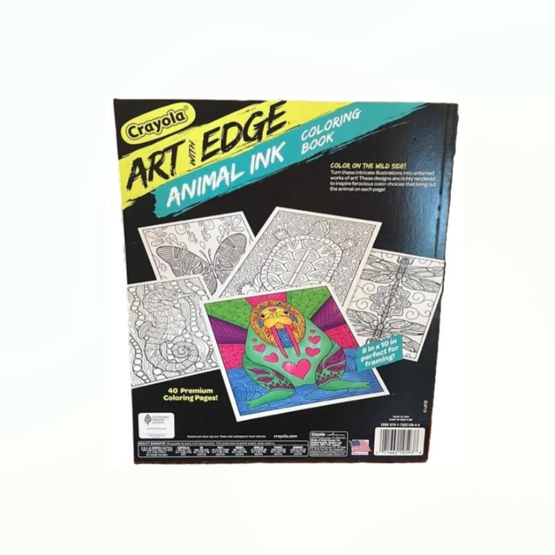 Crayola Art With Edge Animal Doodle Activity Book