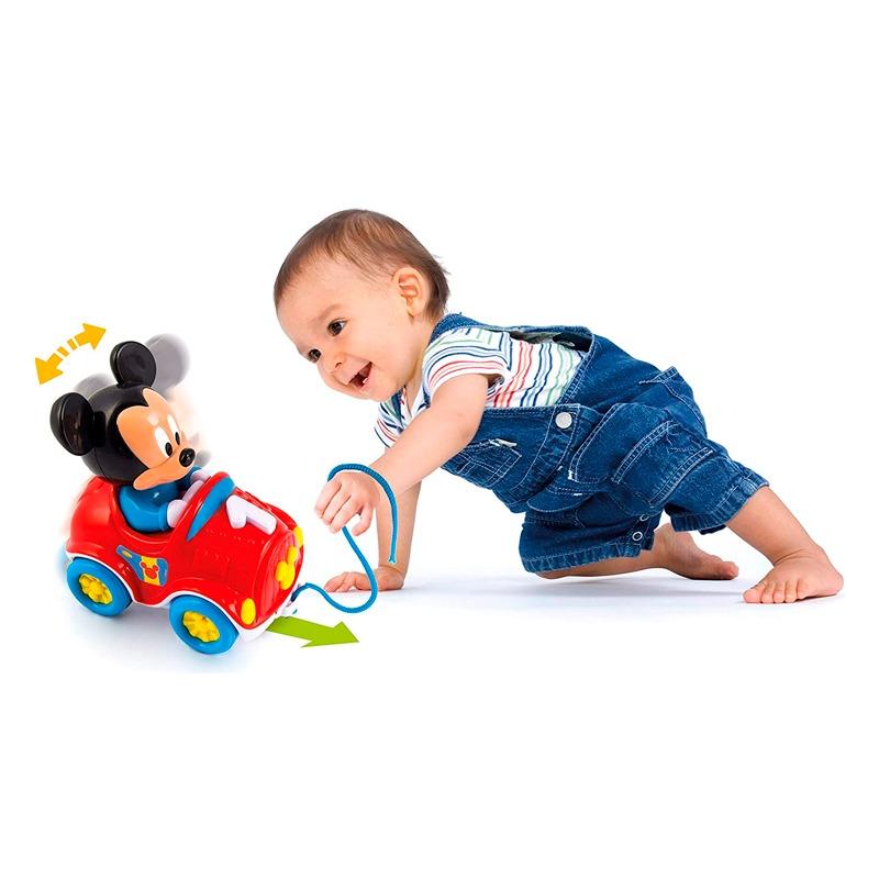 Clementoni Disney Baby Mickey Pull Along Car