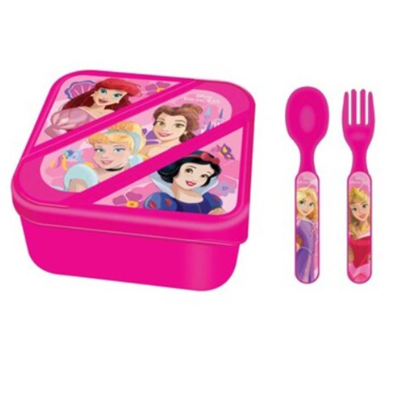 Princess Lunch Box with Cutlery
