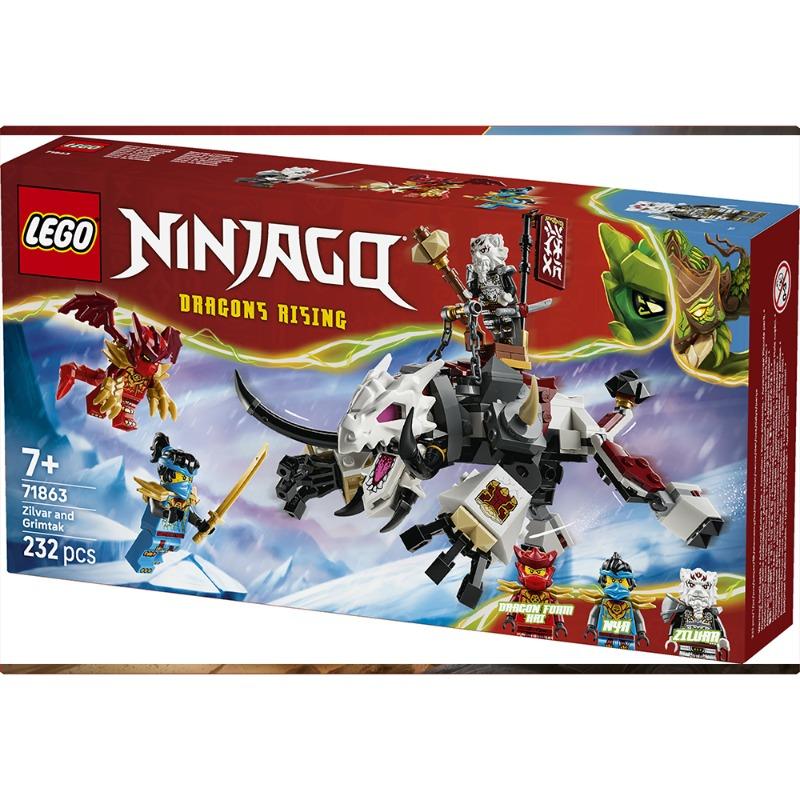 LEGO NINJAGO Zilvar and Grimtak the Dragon Beast – 232 Pieces