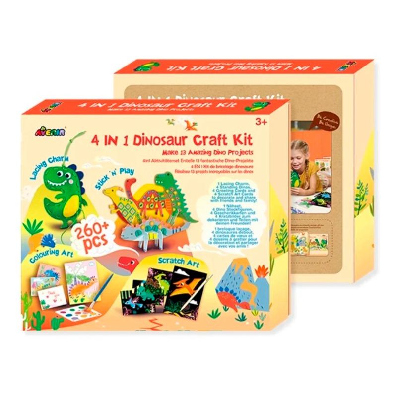 Avenir 4 in 1 Dinosaur Craft Kit
