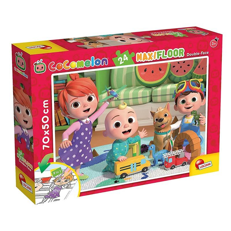 Cocomelon Maxi Floor Puzzle Double Face 2 In 1 - 24 Pcs
