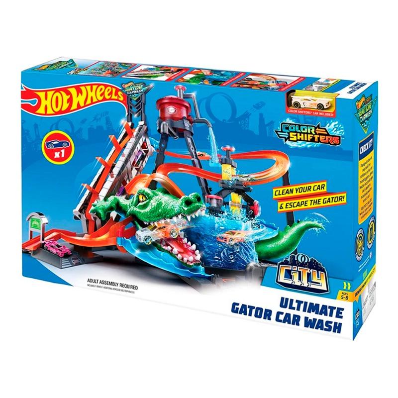 Hot Wheels Ultimate Gator Car Wash Playset