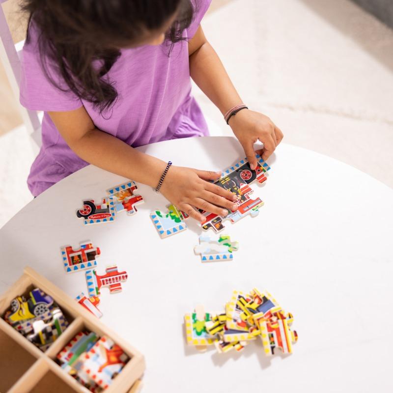 Wooden Vehicle Jigsaw Puzzles Set