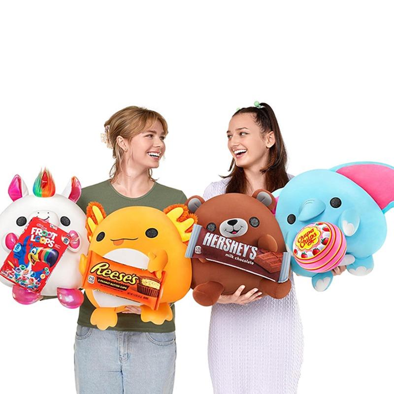 سناكيلز ميديم - دمية فرس النهر يحمل مينتوس نكهة النعناع القطيفة