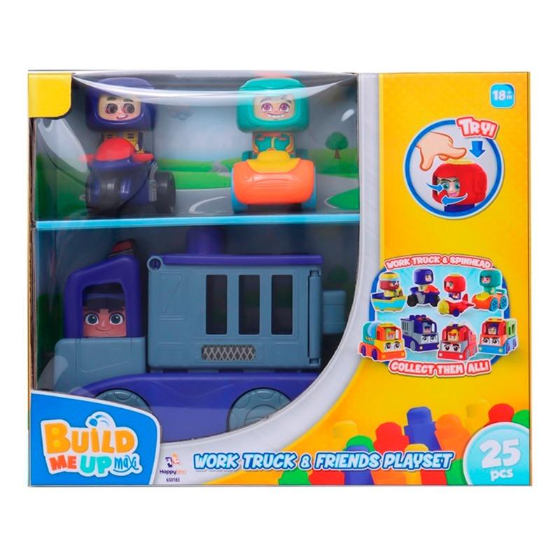 Build Me Up Maxi Work Truck And Friends Playset