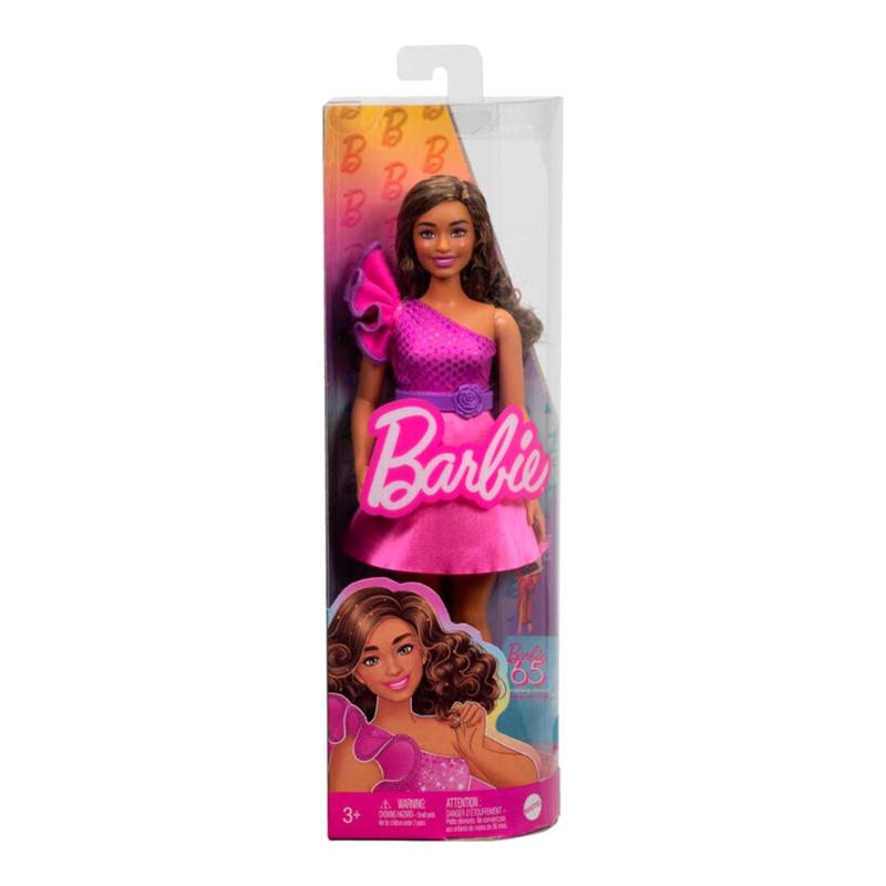 Barbie Fashionistas Doll Sparkly Pink Dress