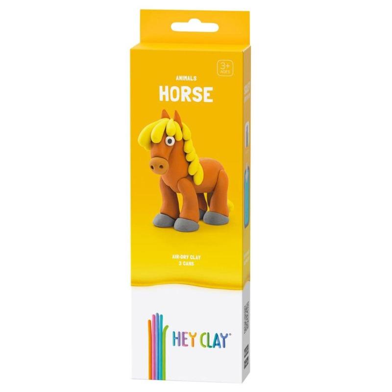 Hey Clay DIY Horse Plastic Modelling Air Dry Clay Kit - 3pcs