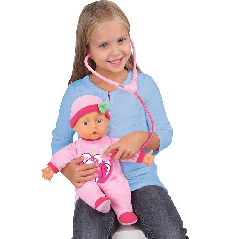Bayer Baby Doll Doctor Set With Sound - 33 Cm